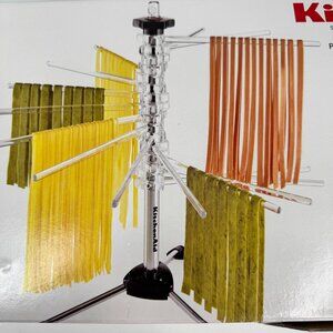 KitchenAid Pasta Drying Rack Stand Mixer Accessory Holds 4 Lbs Homemade Open Box